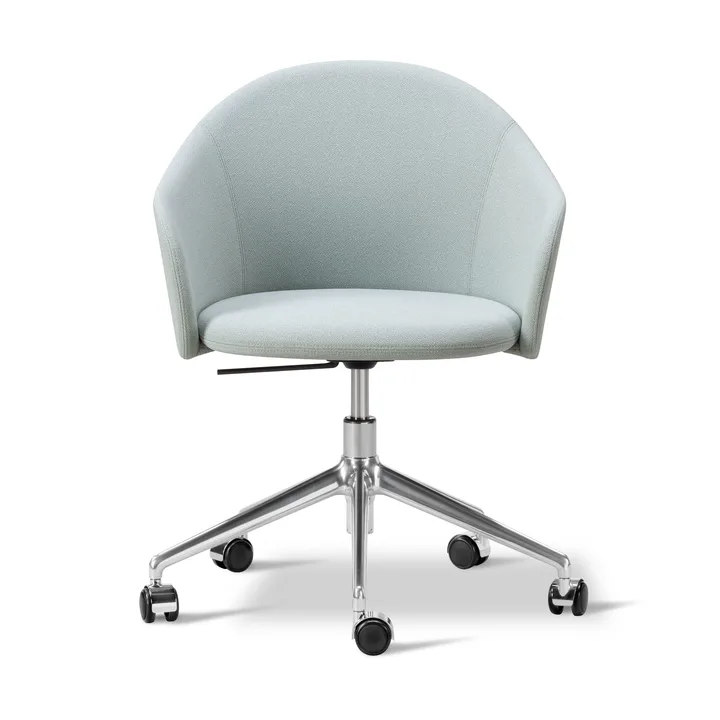Gomo Armchair lænestol swivel-base 5-star - Mylla 811 - poleret aluminium - Fredericia Furniture