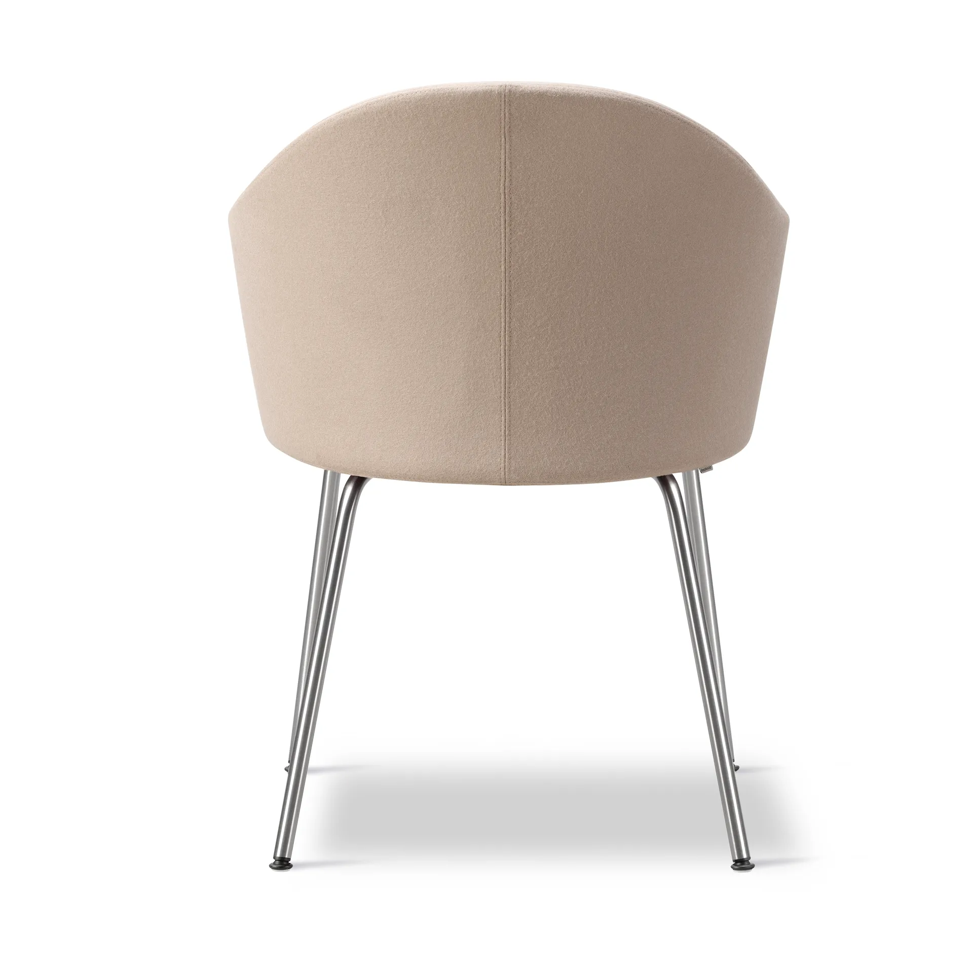 Gomo Armchair lænestol tube base, Blazer CUZ47 Fairfield-rostfrit stål Fredericia Furniture
