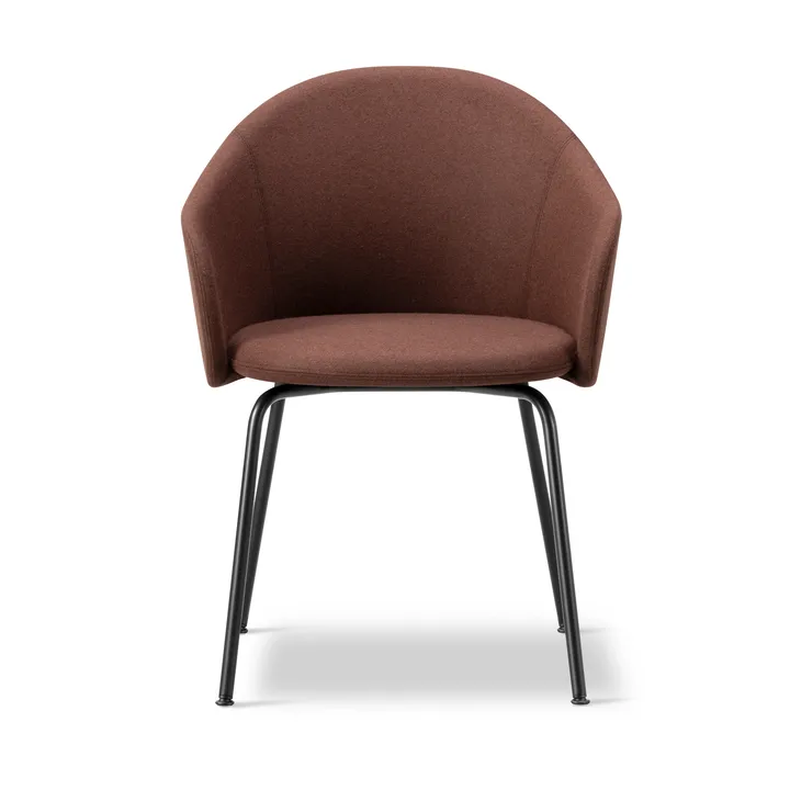 Gomo Armchair lænestol tube base - Blazer CUZ4D Dunalk-black - Fredericia Furniture