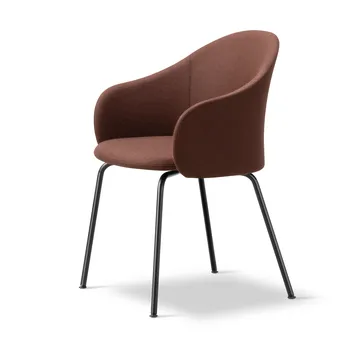 Gomo Armchair lænestol tube base - Blazer CUZ4D Dunalk-black - Fredericia Furniture