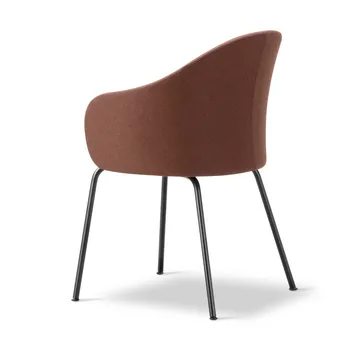 Gomo Armchair lænestol tube base - Blazer CUZ4D Dunalk-black - Fredericia Furniture
