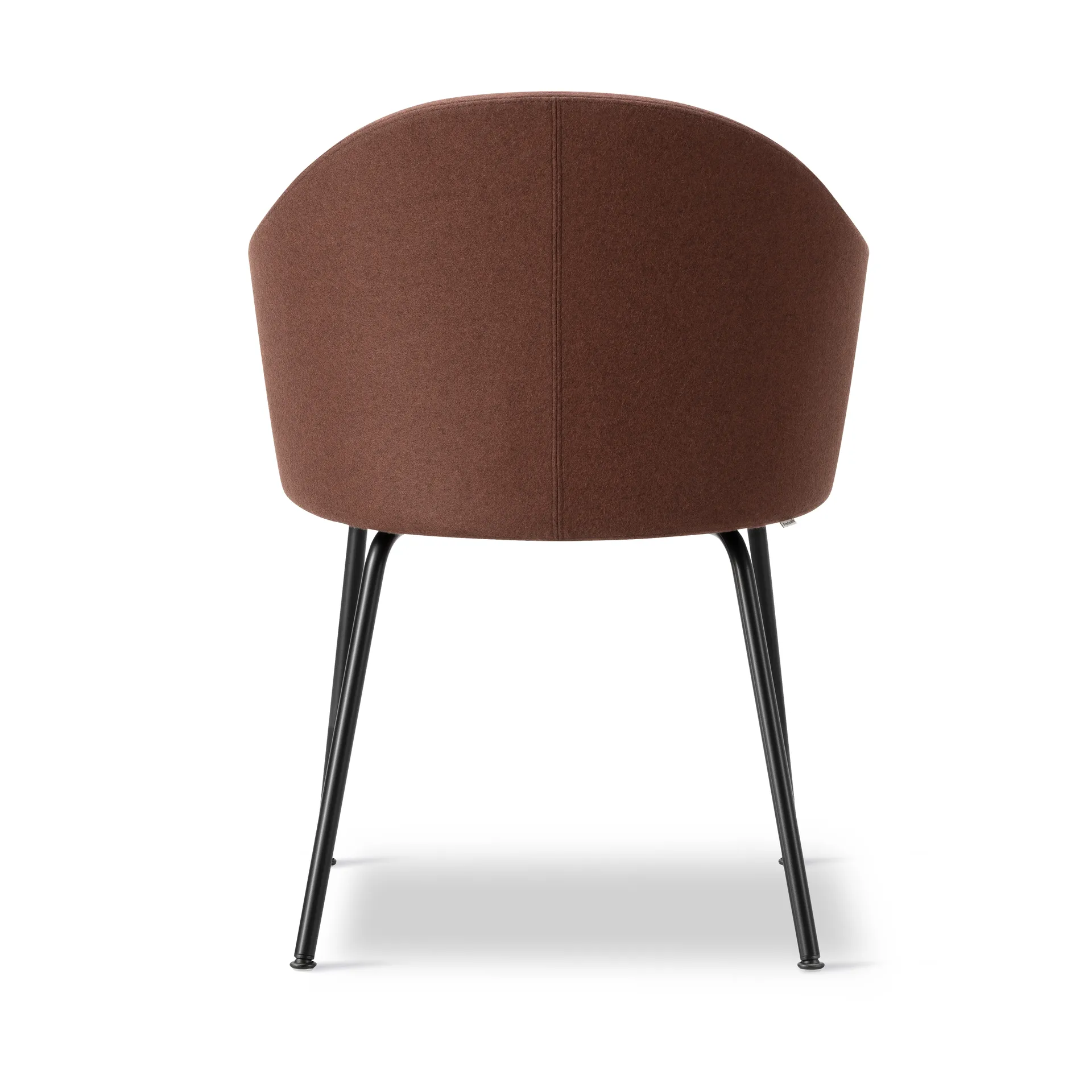 Gomo Armchair lænestol tube base, Blazer CUZ4D Dunalk-black Fredericia Furniture