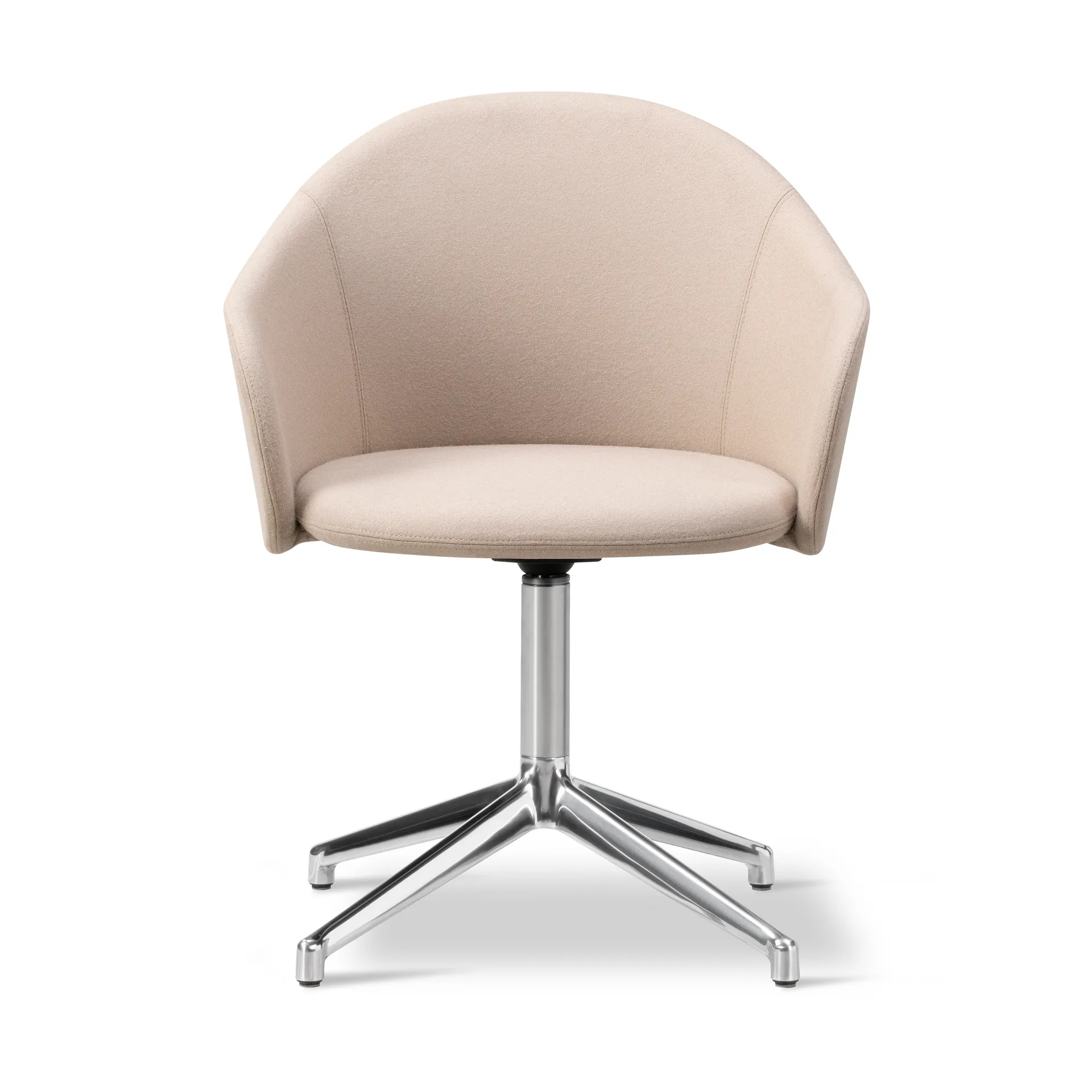 Gomo lænestol swivel base 4-star, Blazer CUZ47 Fairfield-poleret aluminium Fredericia Furniture