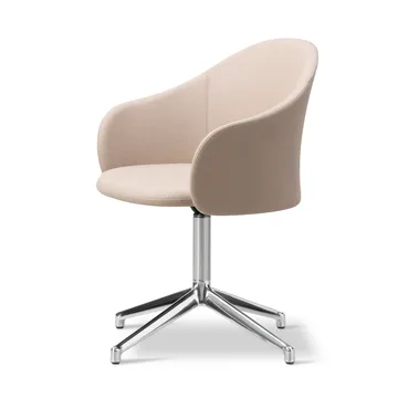 Gomo lænestol swivel base 4-star - Blazer CUZ47 Fairfield-poleret aluminium - Fredericia Furniture