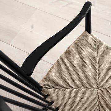 J16 gyngestol - Natur-sortlakeret eg - Fredericia Furniture