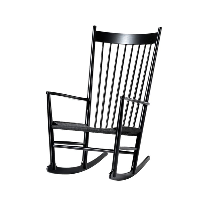 J16 gyngestol - Sort-sortlakeret eg - Fredericia Furniture