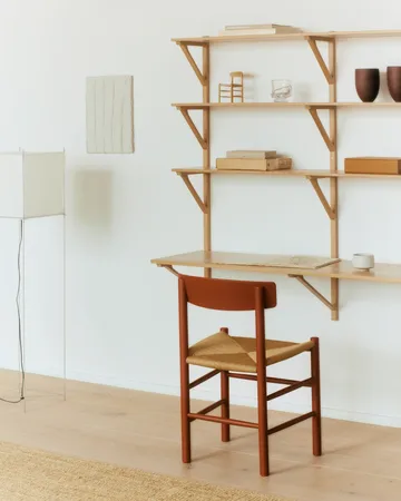 J39 stol - Herritage red-flettet natur - Fredericia Furniture