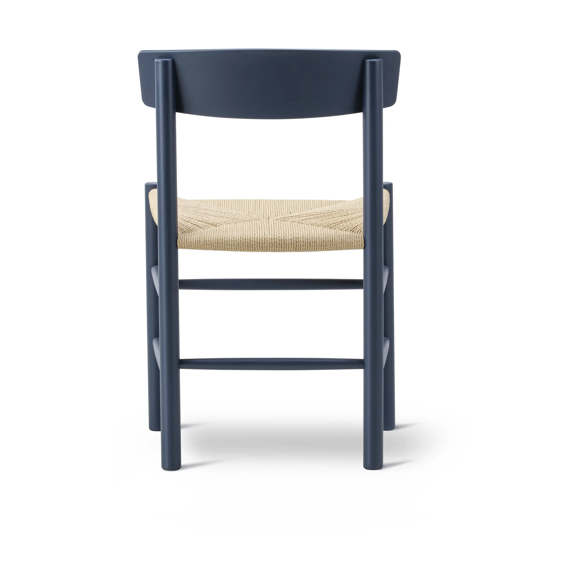 J39 stol, Indigo blue-flettet natur Fredericia Furniture