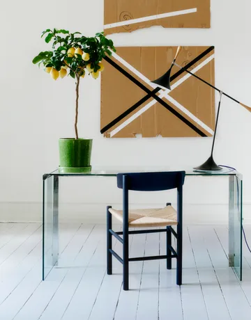 J39 stol - Indigo blue-flettet natur - Fredericia Furniture