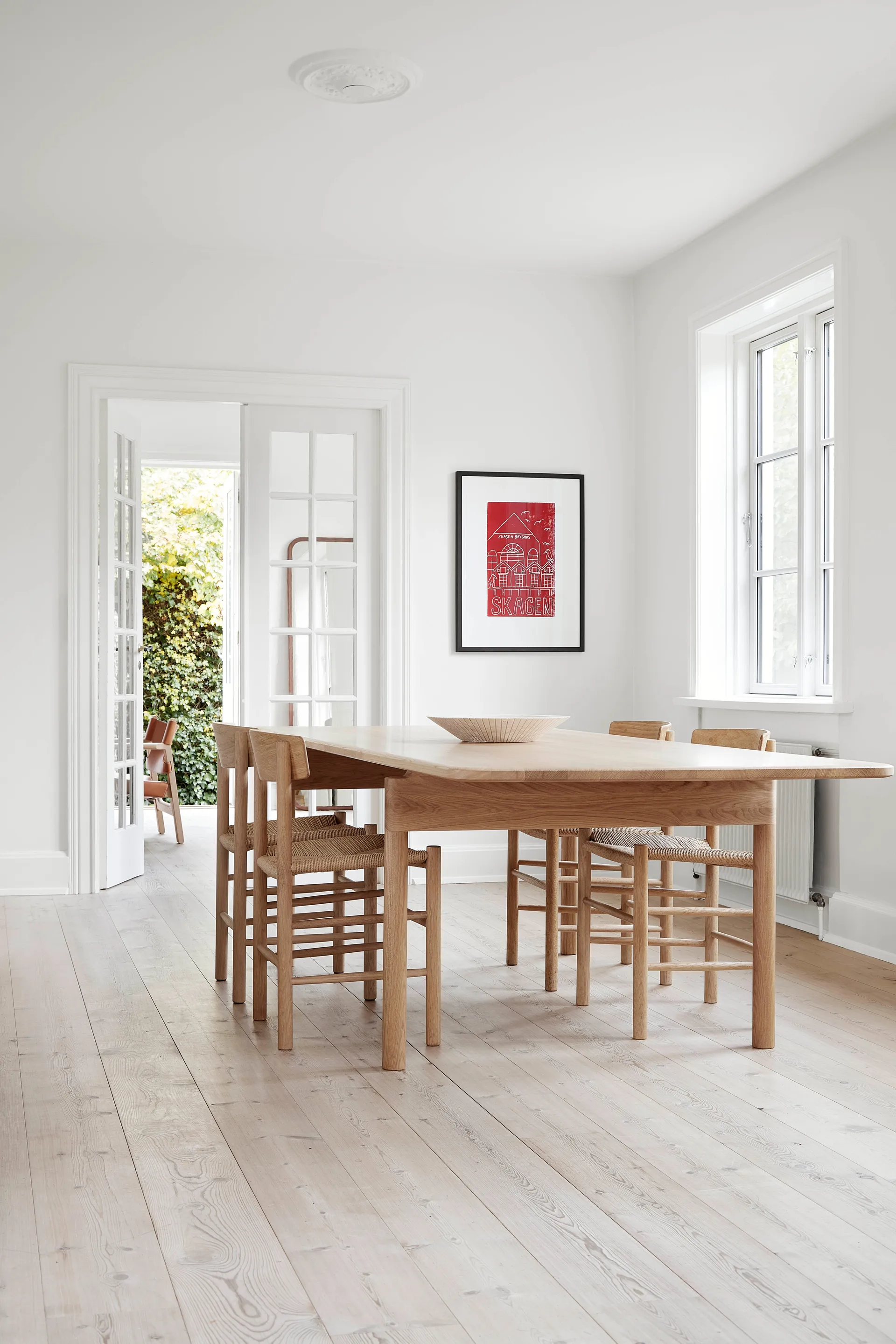 J39 stol, Lys oliebehandlet eg-flettet natur, 6 stk.,  Fredericia Furniture
