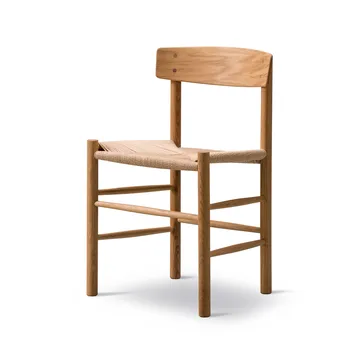 J39 stol, Oliebehandlet eg-flettet natur, 2 stk. - Fredericia Furniture