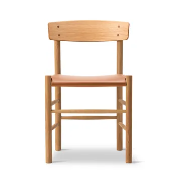 J39 stol - Oliet eg-læder Omni 307 cognac - Fredericia Furniture