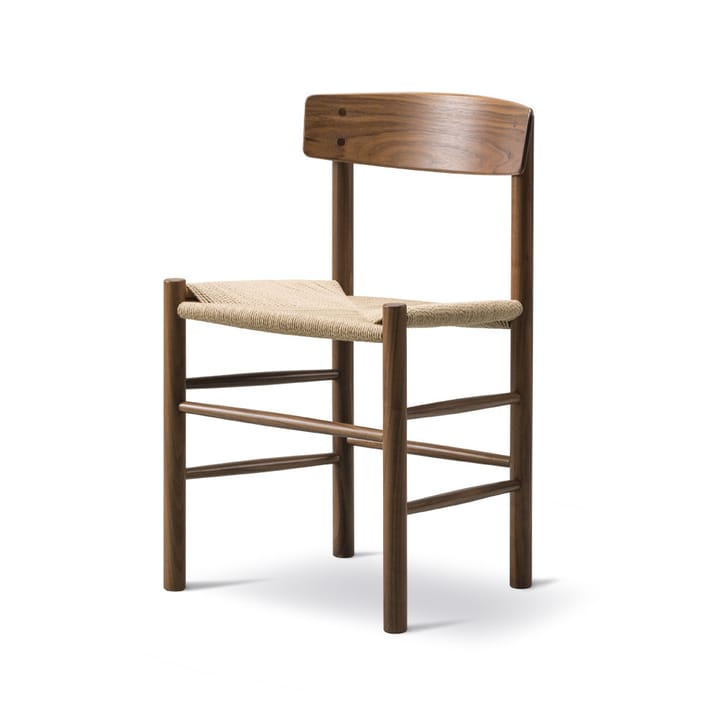 J39 stol, Oljede valnød-flätet natur Fredericia Furniture