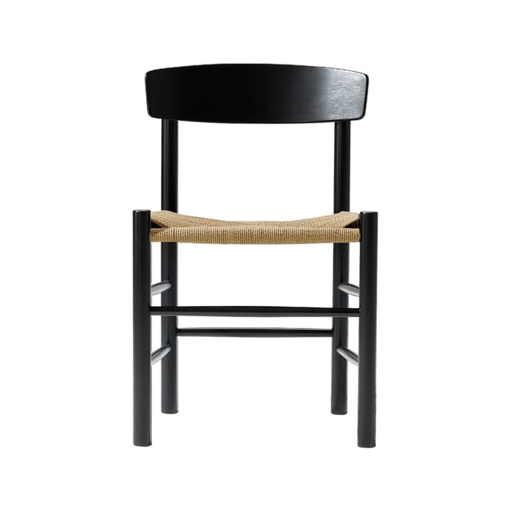 J39 stol - Sortlakeret eg-flettet natur - Fredericia Furniture