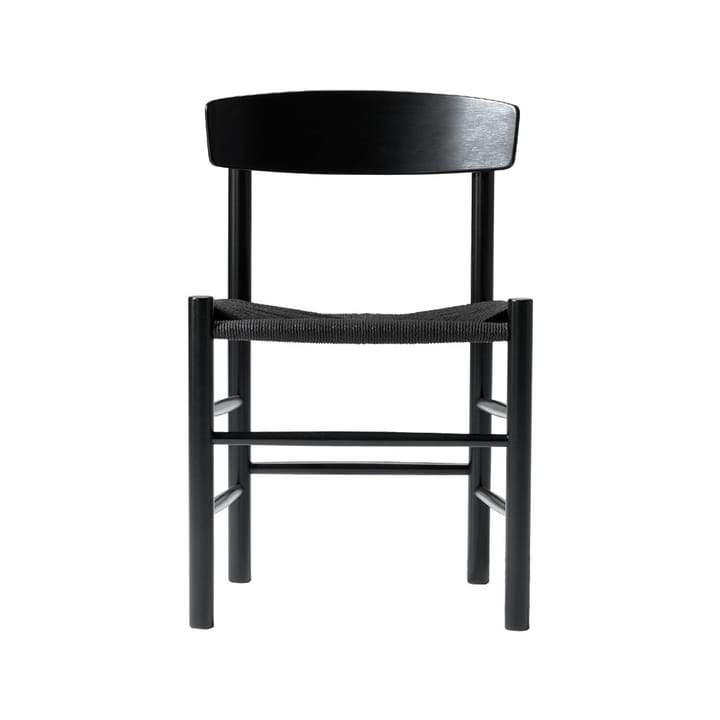 J39 stol - Sortlakeret eg-flettet sort - Fredericia Furniture