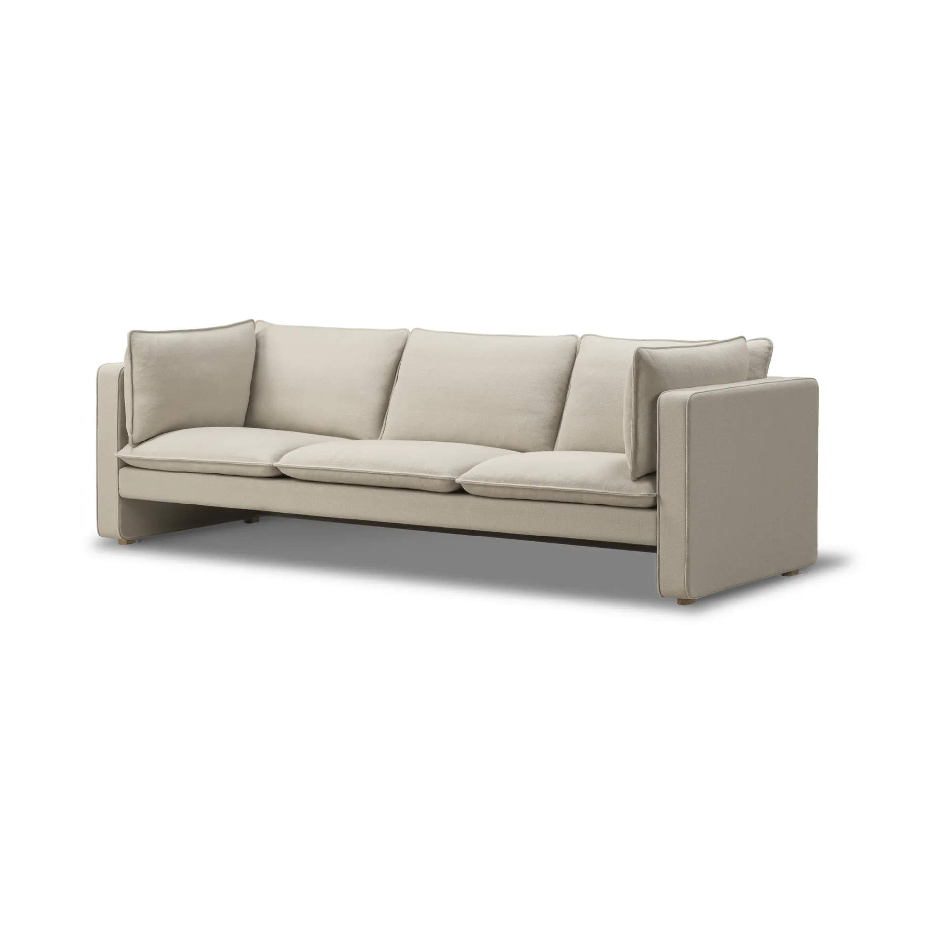 Jota sofa, Vidar 146-lysolieret eg, 231 cm, 3-personers sofa Fredericia Furniture
