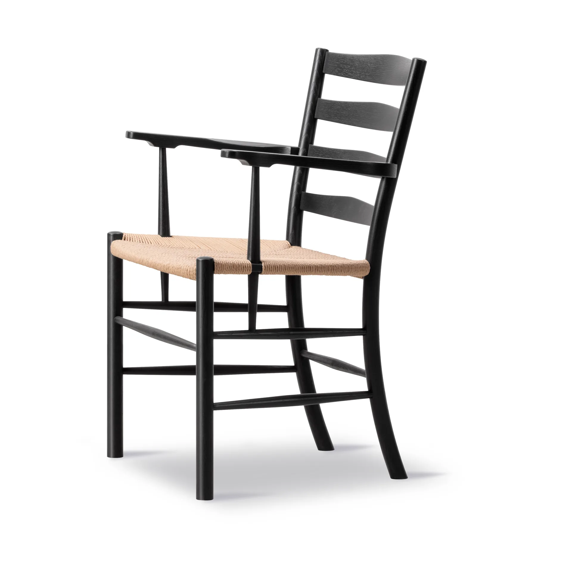 Klint karmstol, Naturflettet-sortlakeret eg Fredericia Furniture