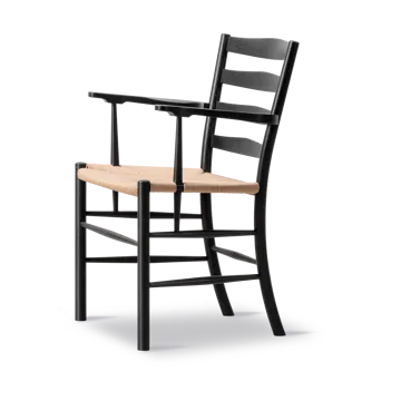 Klint karmstol - Naturflettet-sortlakeret eg - Fredericia Furniture