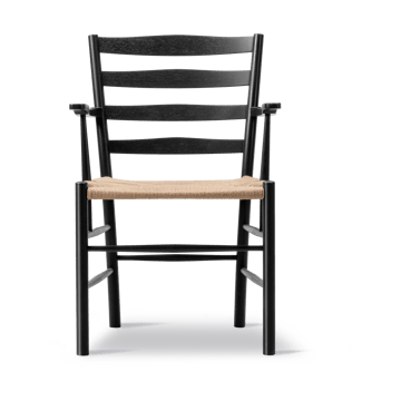 Klint karmstol - Naturflettet-sortlakeret eg - Fredericia Furniture