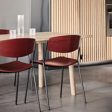 Lynderup 3080 stol - Sort ask-sort stålstel - Fredericia Furniture
