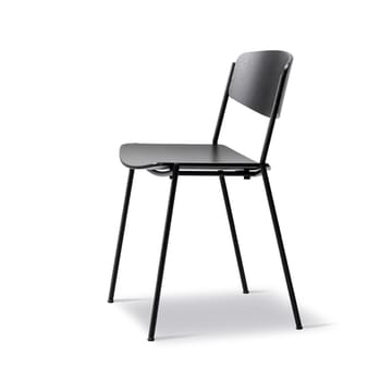 Lynderup 3080 stol - Sort ask-sort stålstel - Fredericia Furniture