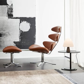 Meadow bordlampe - Opal - dark atlantico limestone - Fredericia Furniture