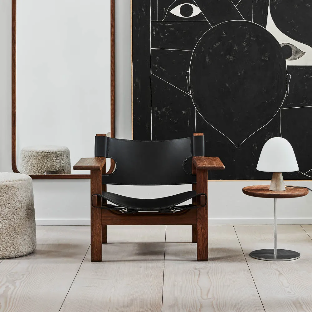 Meadow bordlampe, Opal - dark atlantico limestone Fredericia Furniture