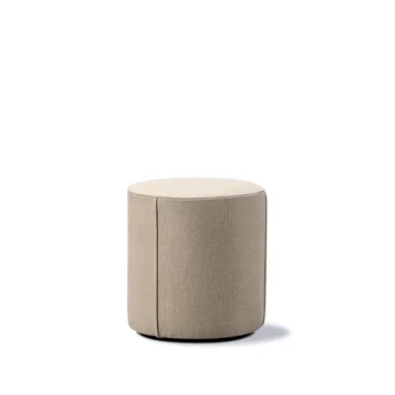 Mono siddepuff - Grand linen beige-Ø39 cm - Fredericia Furniture