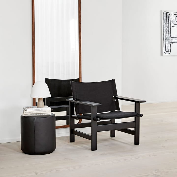 Mono siddepuff, Læder omni 307 cognac-Ø39 cm Fredericia Furniture