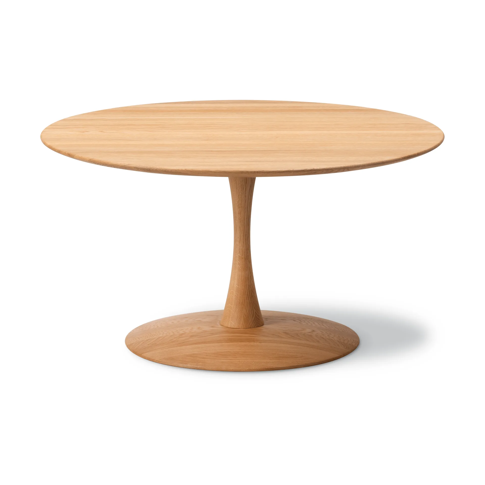 ND114 Trisse sofabord, Oliebehandlet eg, Ø90x48 cm Fredericia Furniture