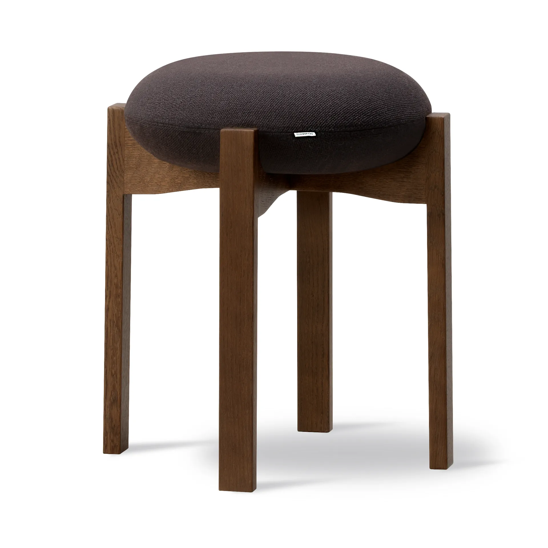Pioneer rund skammel lav, Vidar 386-røget bejdset lakkeret eg Fredericia Furniture