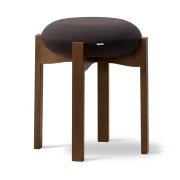 Pioneer rund skammel lav - Vidar 386-røget bejdset lakkeret eg - Fredericia Furniture