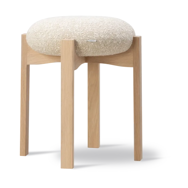 Pioneer rund skammel lav - Zero 0001-lakeret eg - Fredericia Furniture