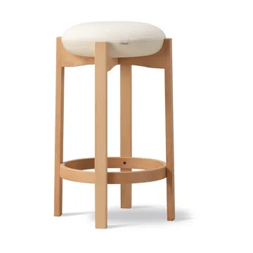 Pioneer skammel høj - Odino NE22 off white-olieret bøg - Fredericia Furniture