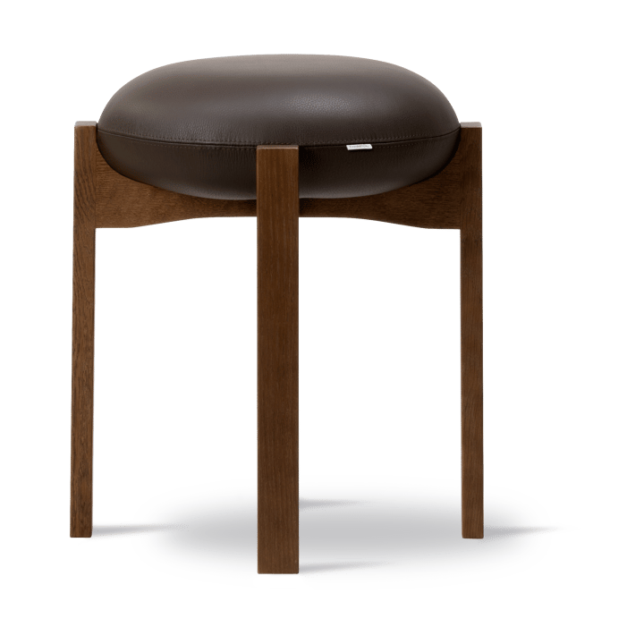 Pioneer skammel lav, Primo 86-1-røgetbærs lakeret eg Fredericia Furniture