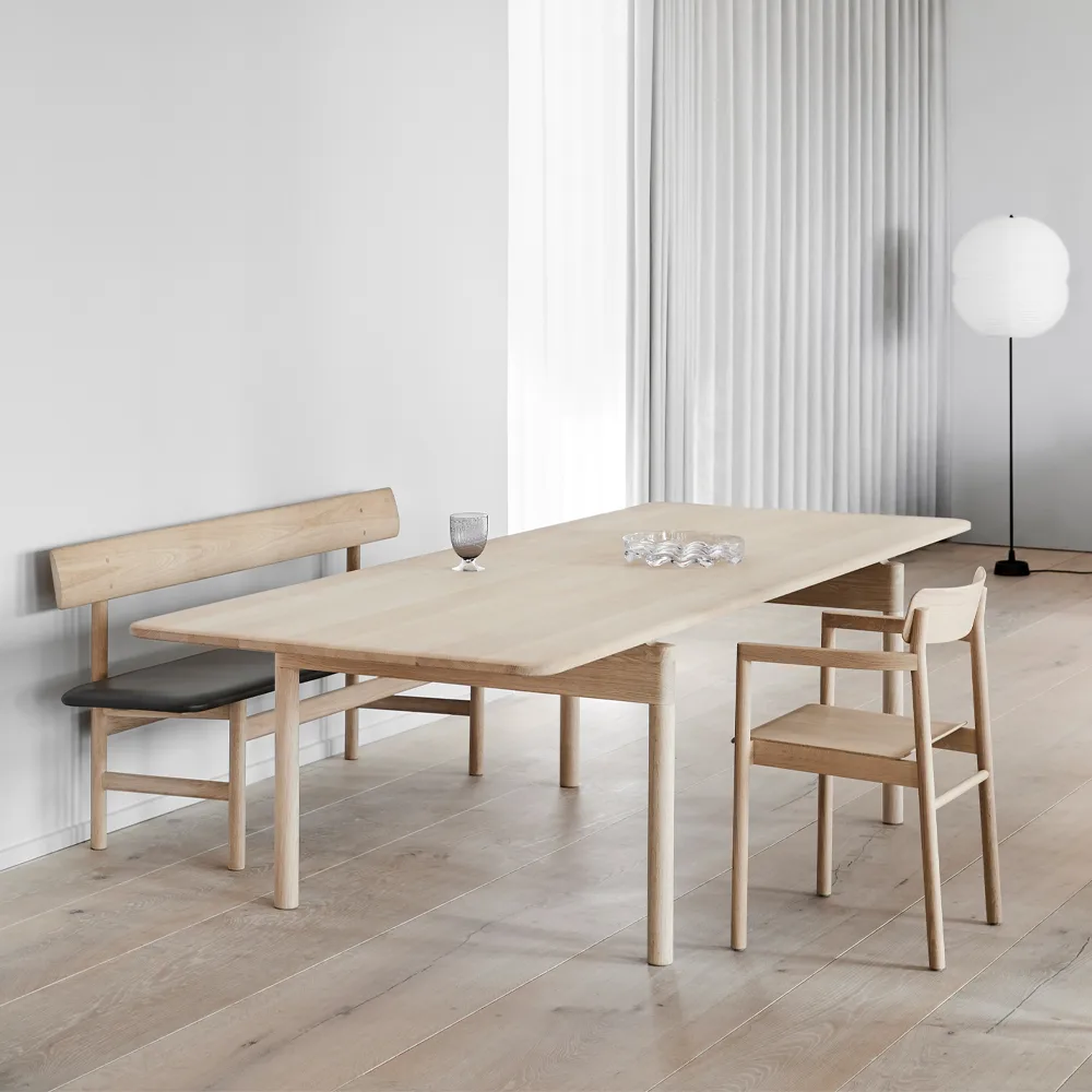 Post 6442 spisebord, Sæbet  eg, 100x320 cm Fredericia Furniture