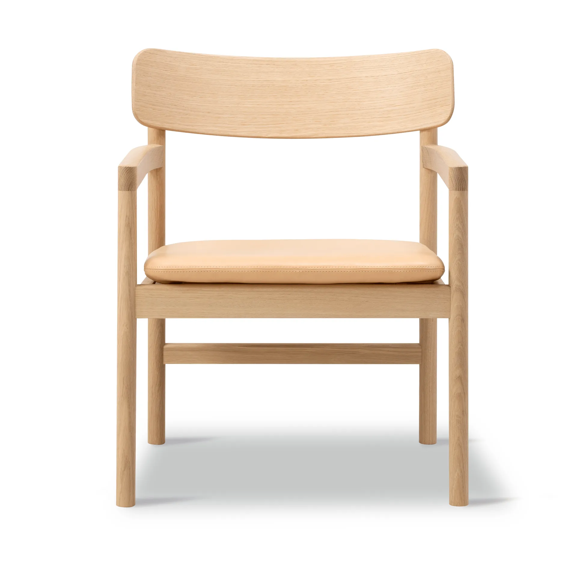 Post loungestol, Vegeta læder-lysolieret eg Fredericia Furniture