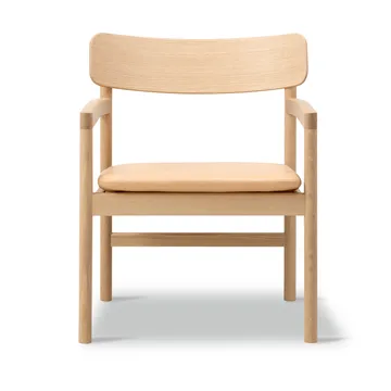 Post loungestol - Vegeta læder-lysolieret eg - Fredericia Furniture