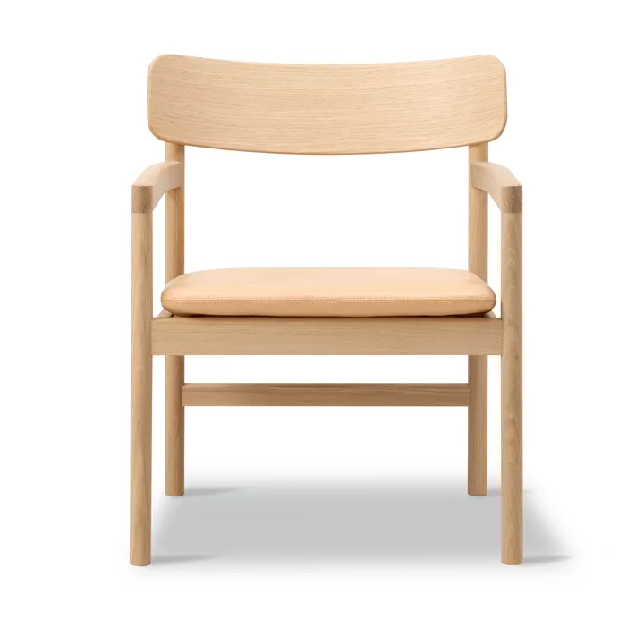 Post loungestol - Vegeta læder-lysolieret eg - Fredericia Furniture