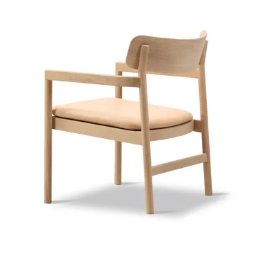 Post loungestol - Vegeta læder-lysolieret eg - Fredericia Furniture