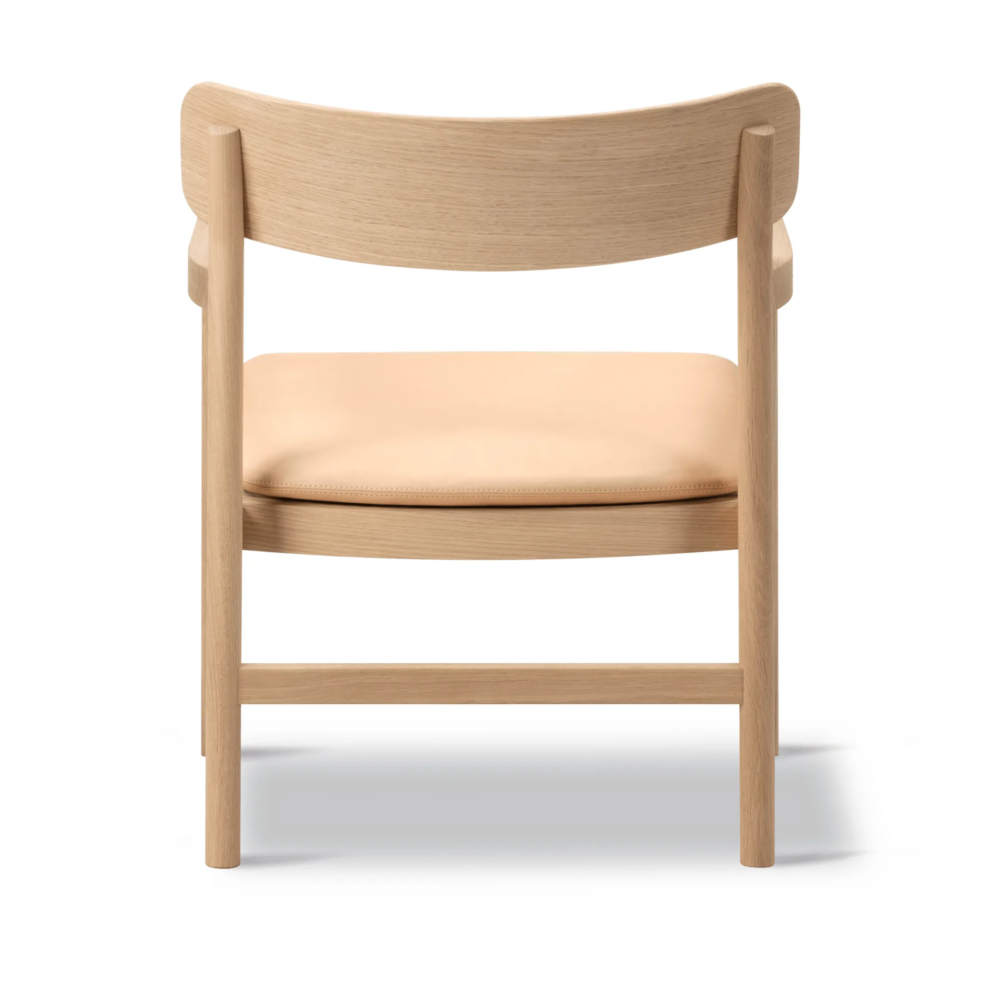 Post loungestol, Vegeta læder-lysolieret eg Fredericia Furniture