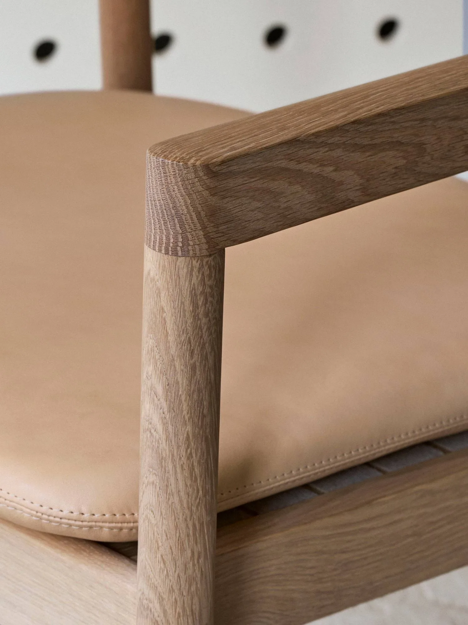 Post loungestol, Vegeta læder-lysolieret eg Fredericia Furniture
