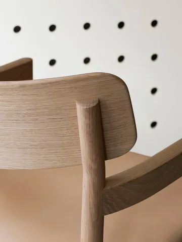 Post loungestol - Vegeta læder-lysolieret eg - Fredericia Furniture