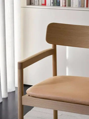 Post loungestol - Vegeta læder-lysolieret eg - Fredericia Furniture