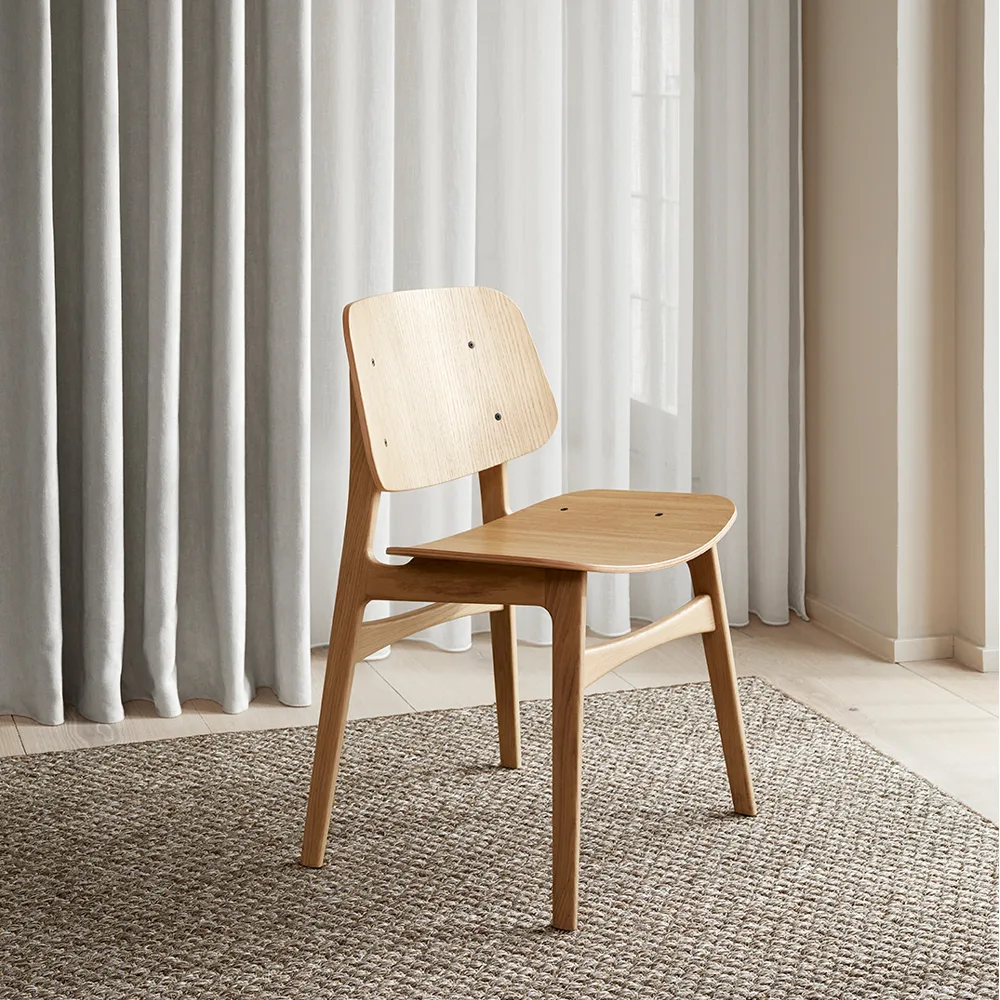 Søborg wood stol, Klarlakeret eg Fredericia Furniture