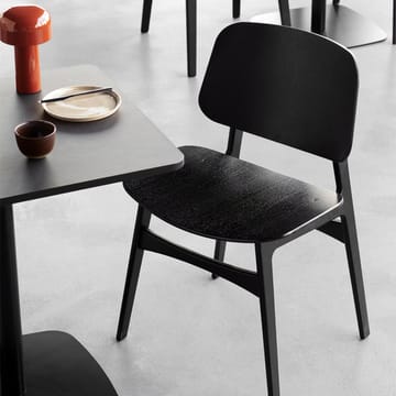 Søborg wood stol - Sortlakeret eg -sortlakeret egetræstativ - Fredericia Furniture