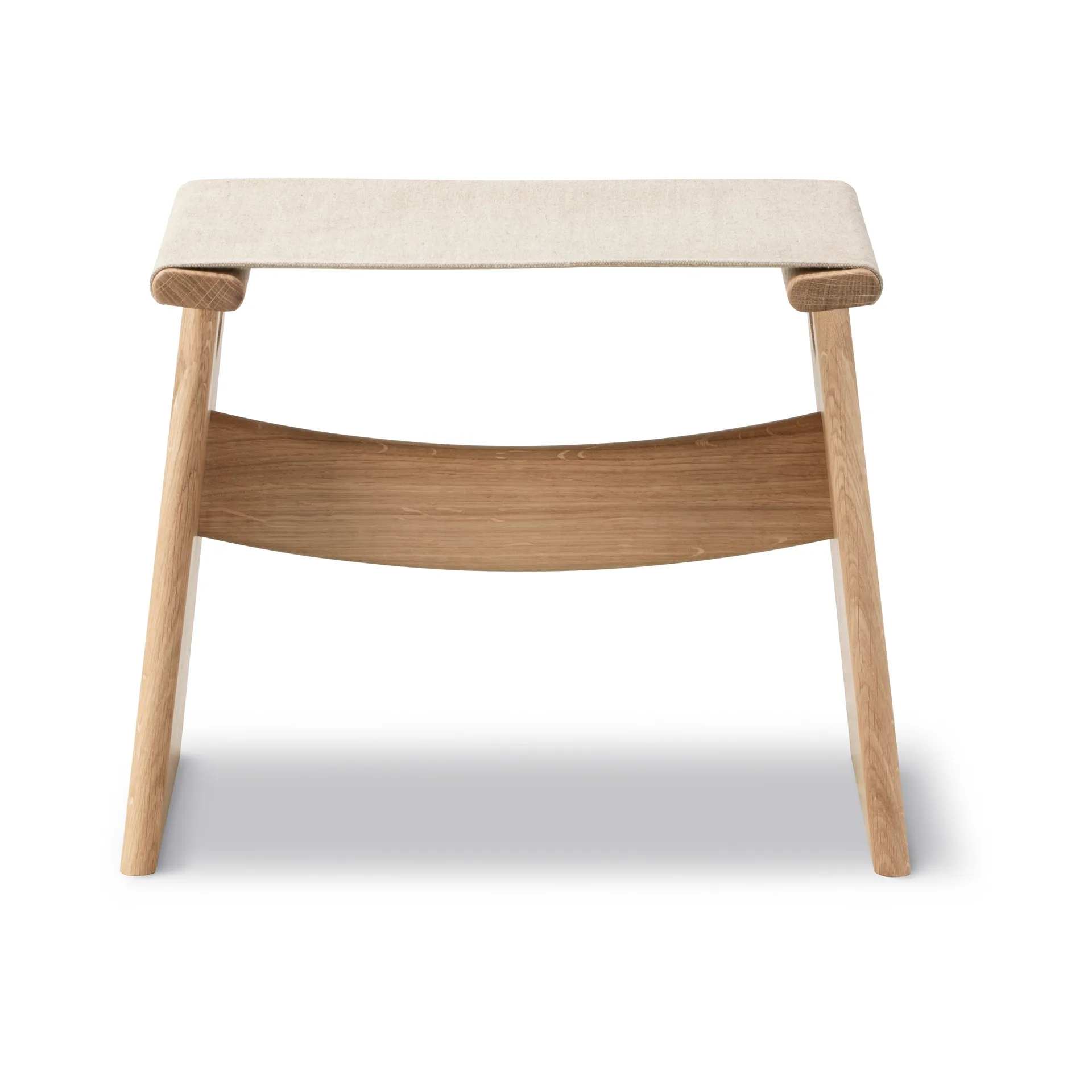 Seto skammel, Naturel canvas-olieret eg Fredericia Furniture