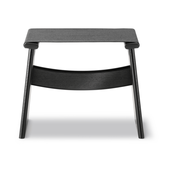 Seto skammel, Sort canvas-sortlakeret eg Fredericia Furniture