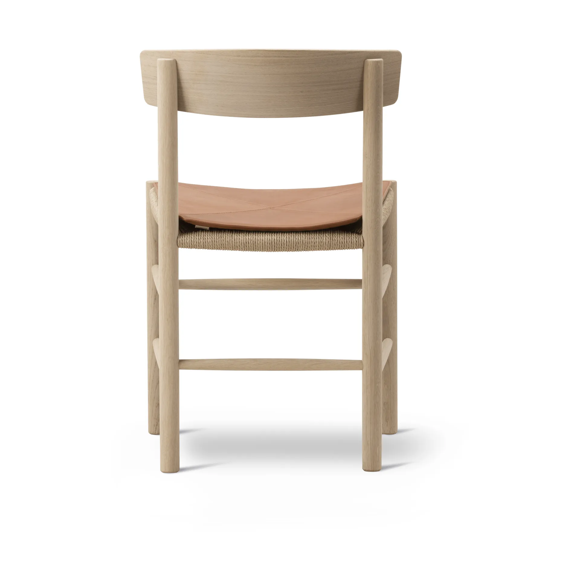 Siddyne i læder til J39 stol, Læder Cera 905 Russet Brown Fredericia Furniture