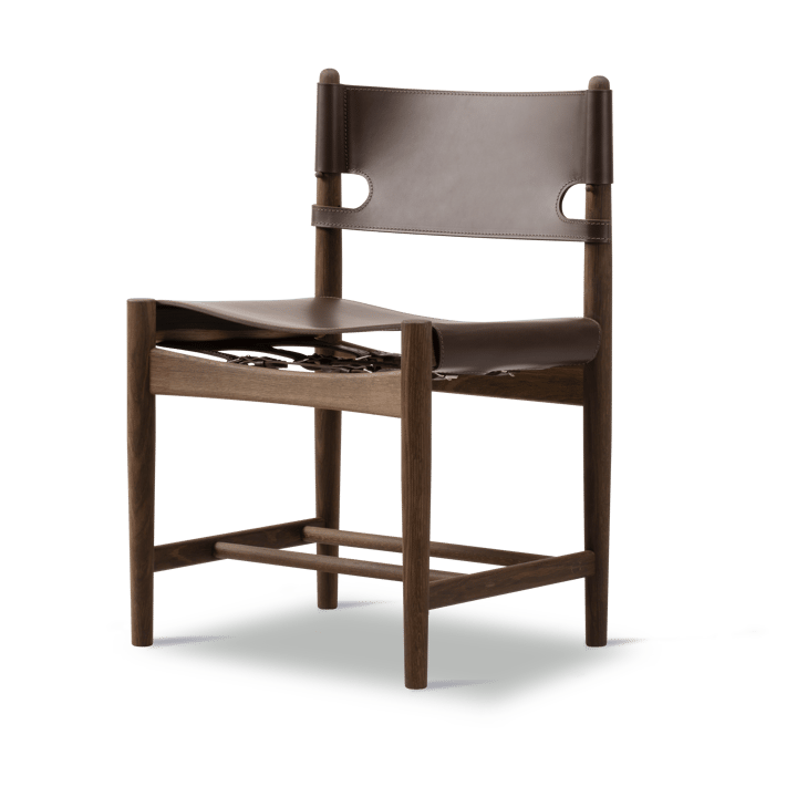 The Spanish Dining Chair - Læder mørkebrun-røget eg - Fredericia Furniture